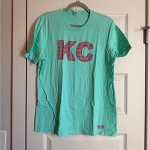 Mint green KC shirt. Size large